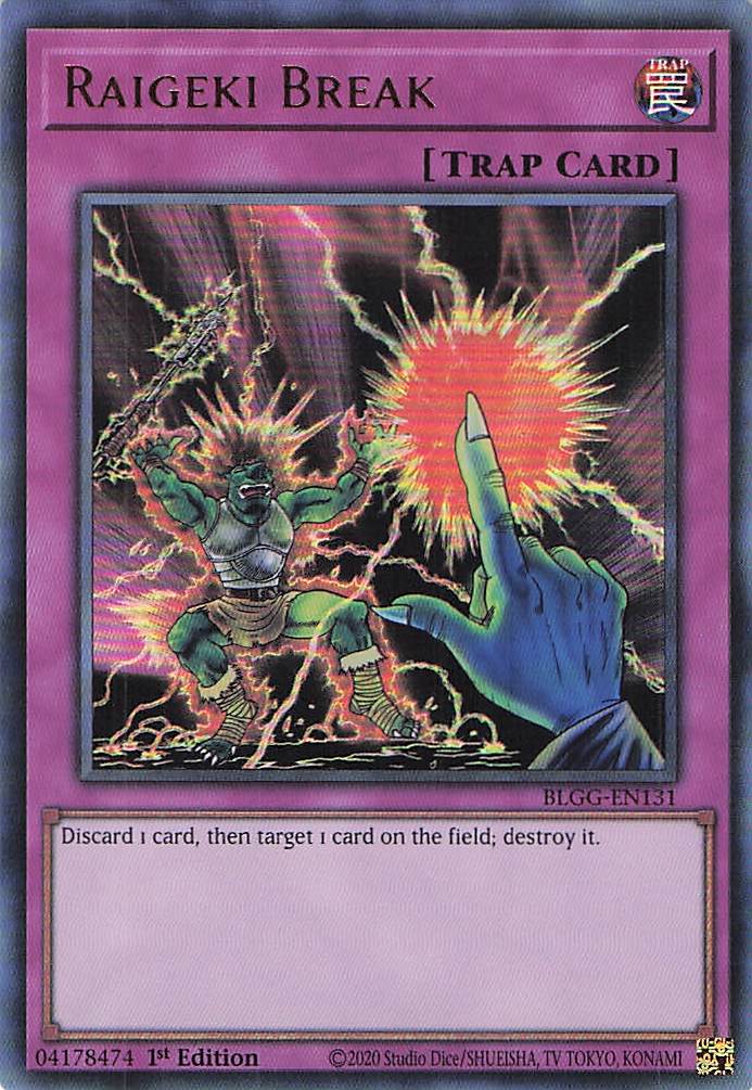 Raigeki Break BLGG-EN131 Yu-Gi-Oh 1st Edition NM