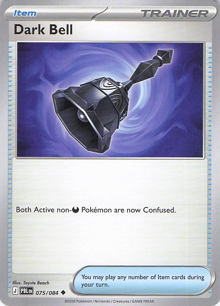 Pokemon TCG - Dark Bell 075/084 Pitch Black NM