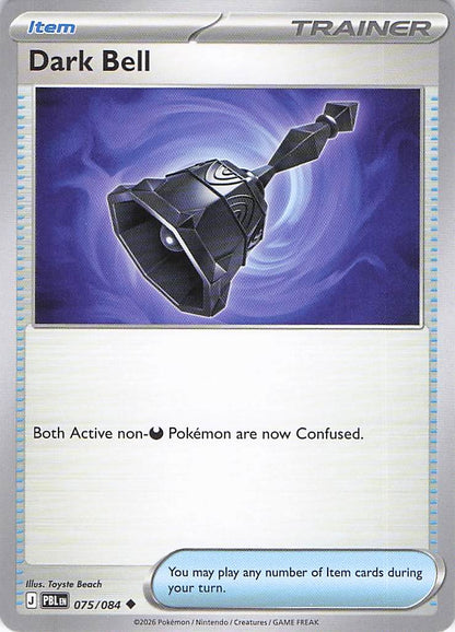 Pokemon TCG - Dark Bell 075/084 Pitch Black NM