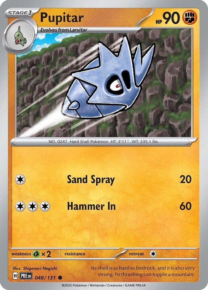 Pokemon TCG - Pupitar 048/131 Prismatic Evolutions NM