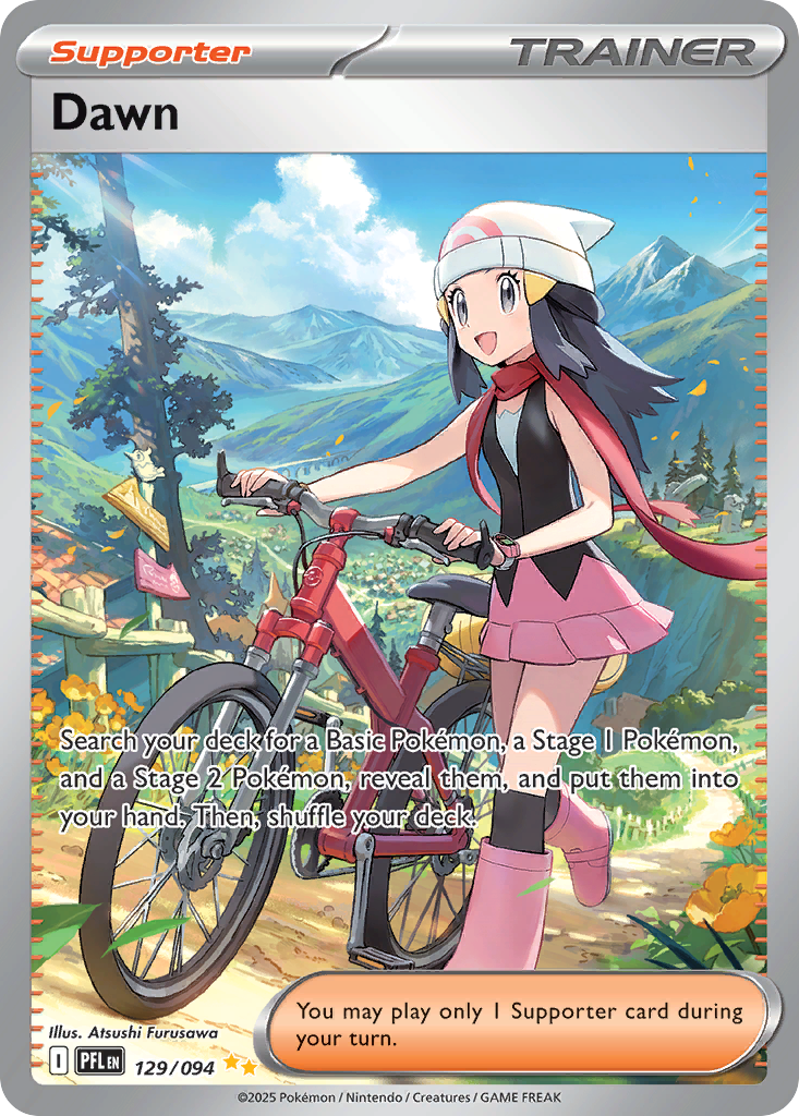 Dawn 129/094 Phantasmal Flames Pokemon NM