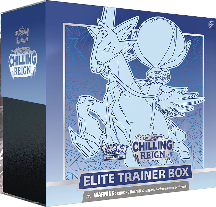 Pokemon TCG - Sword & Shield Chilling Reign (Ice Rider Calyrex) Elite Trainer Box