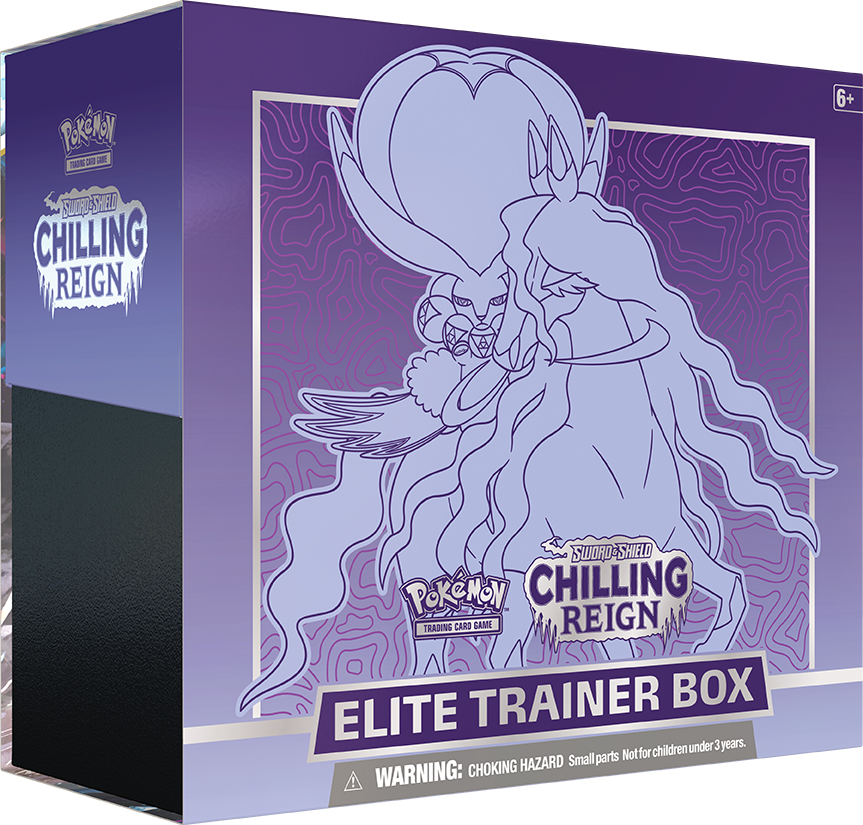 Pokemon TCG - Sword & Shield Chilling Reign (Shadow Rider Calyrex) Elite Trainer Box