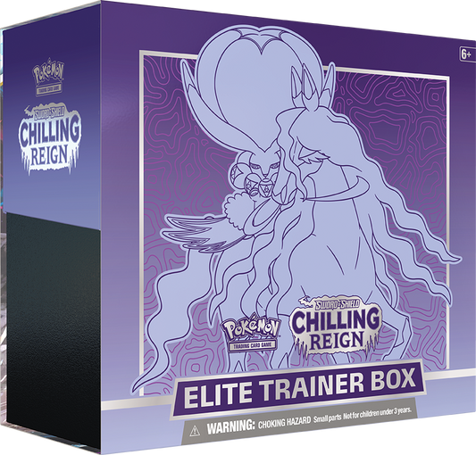 Pokemon TCG - Sword & Shield Chilling Reign (Shadow Rider Calyrex) Elite Trainer Box