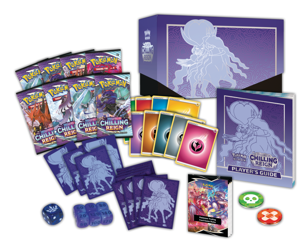 Pokemon TCG - Sword & Shield Chilling Reign (Shadow Rider Calyrex) Elite Trainer Box