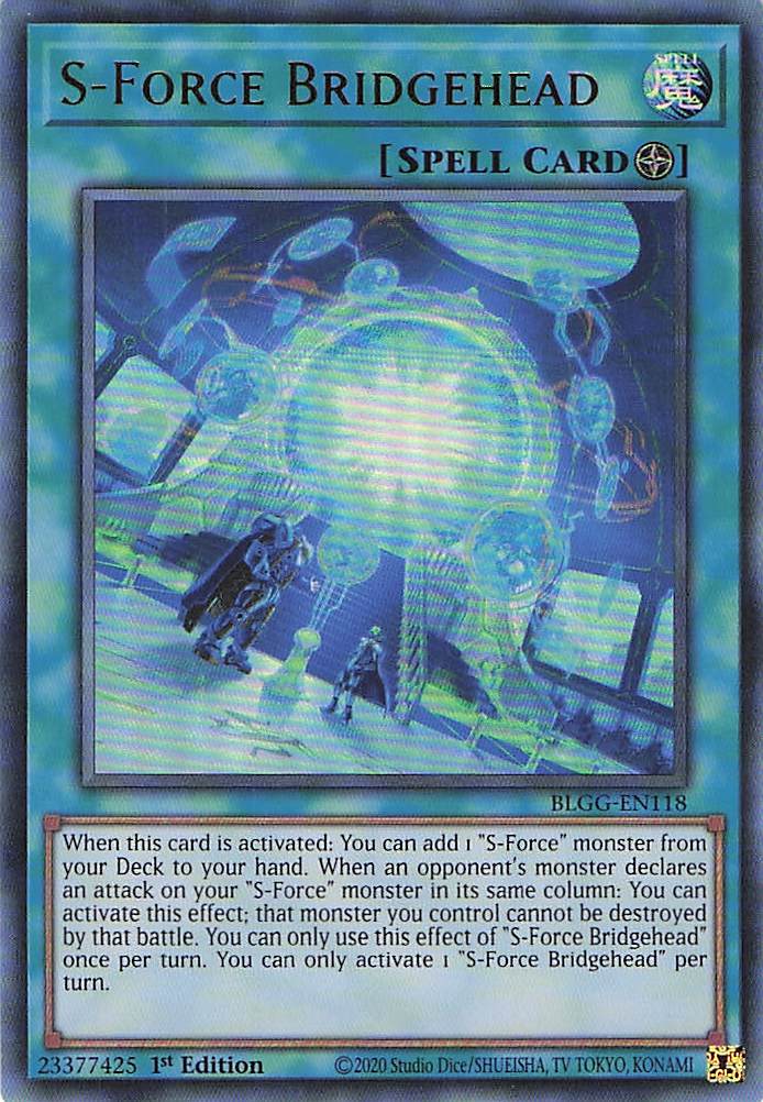S-Force Bridgehead BLGG-EN118 Yu-Gi-Oh 1st Edition NM