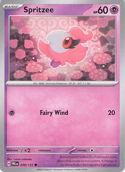 Pokemon TCG - Spritzee 038/131 Prismatic Evolutions NM