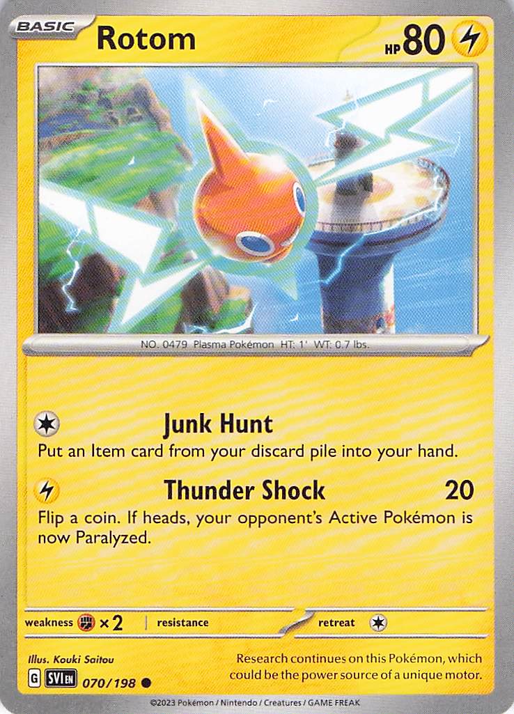 Pokemon TCG - Rotom 070/198 Scarlet & Violet NM