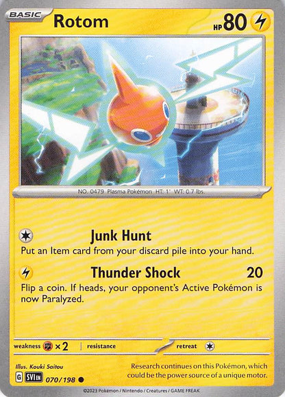Pokemon TCG - Rotom 070/198 Scarlet & Violet NM