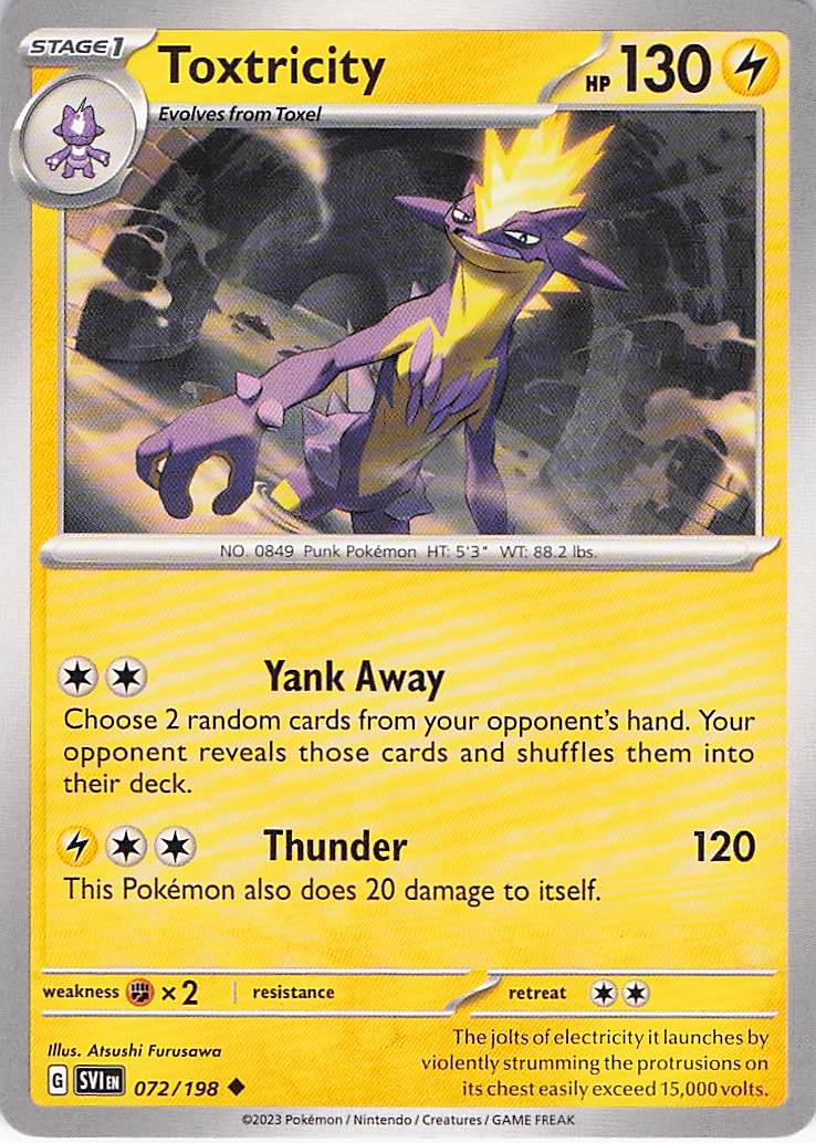 Pokemon TCG - Toxtricity 072/198 Scarlet & Violet NM