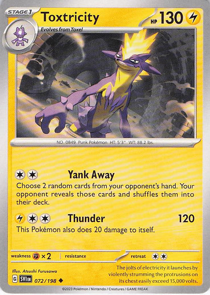 Pokemon TCG - Toxtricity 072/198 Scarlet & Violet NM