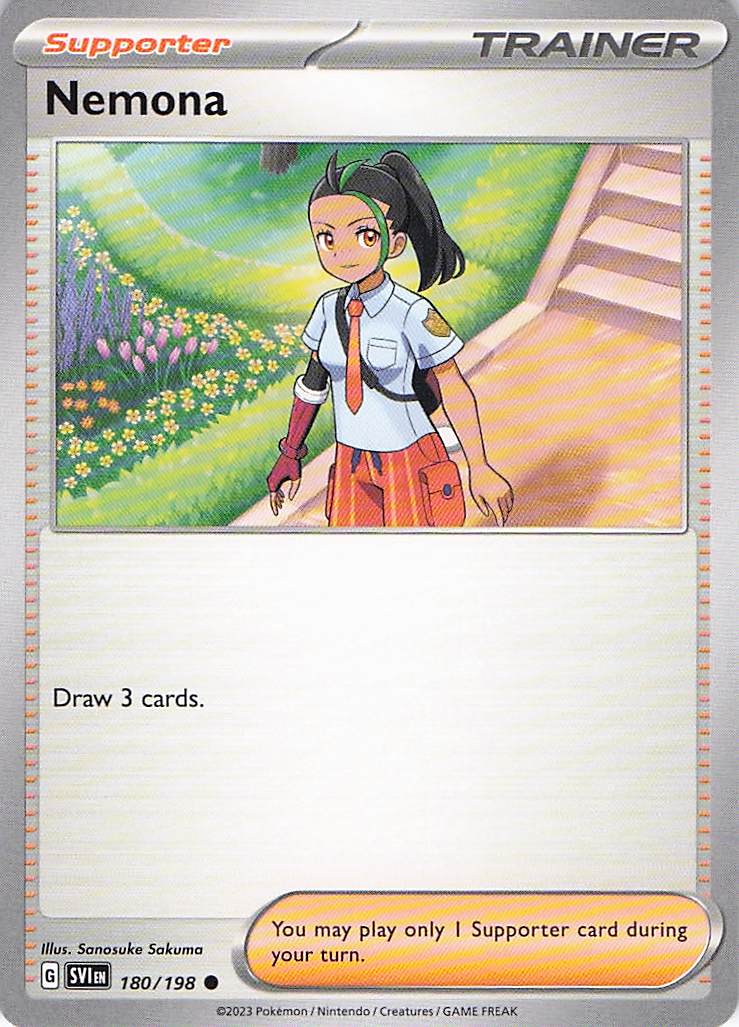 Pokemon TCG - Nemona 180/198 Scarlet & Violet NM