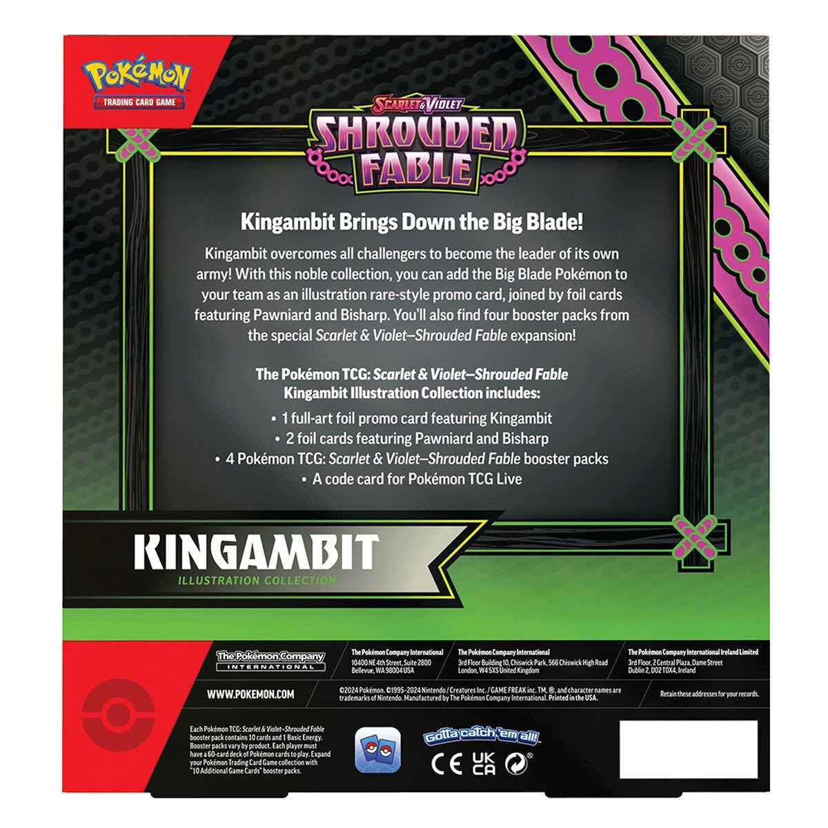 Pokemon TCG - Scarlet & Violet Shrouded Fable Kingambit Collection