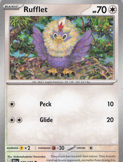 Pokemon TCG - Rufflet 077/086 Black Bolt NM