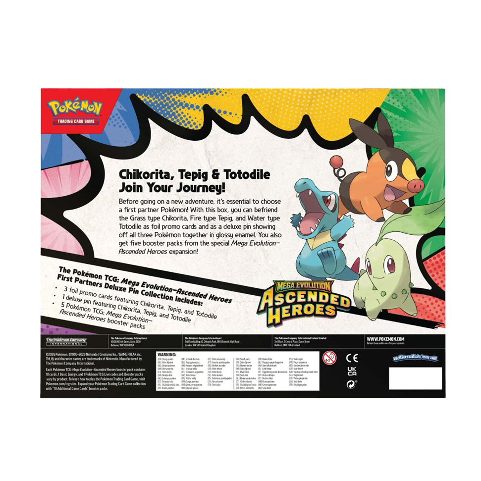 Pokemon TCG - Mega Evolution Ascended Heroes First Partners Deluxe Pin Collection (Pre order 20.02.2026)
