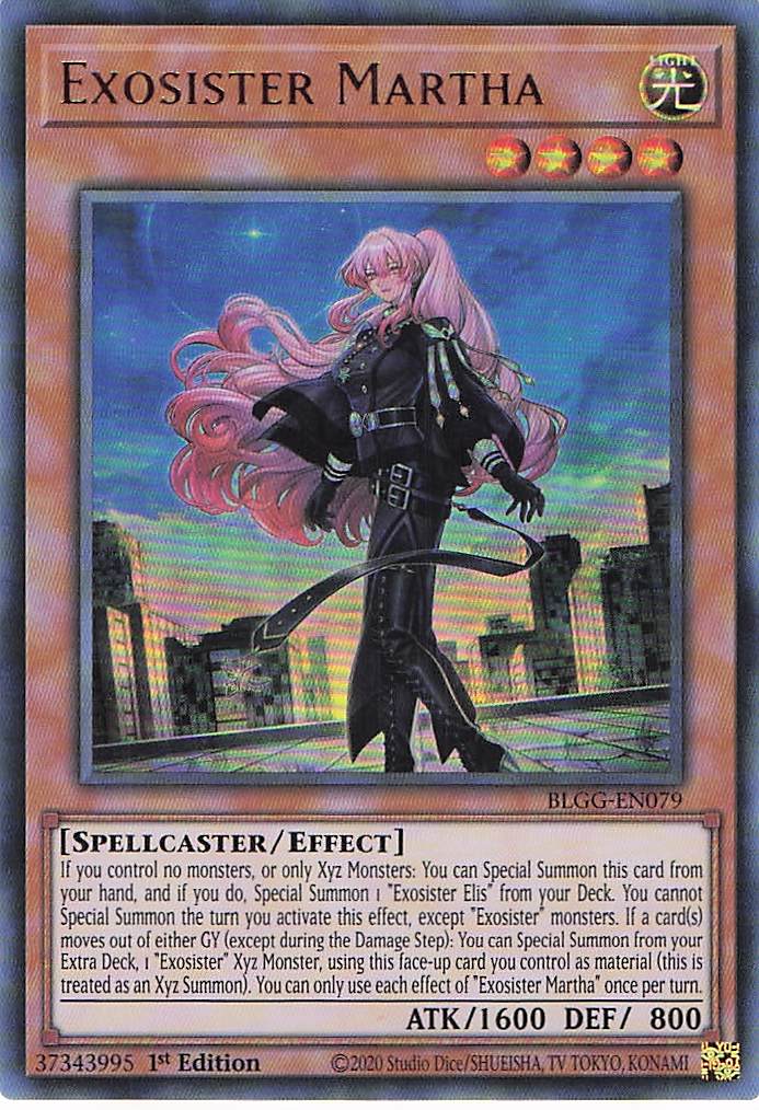 Exosister Martha BLGG-EN079 Yu-Gi-Oh 1st Edition NM