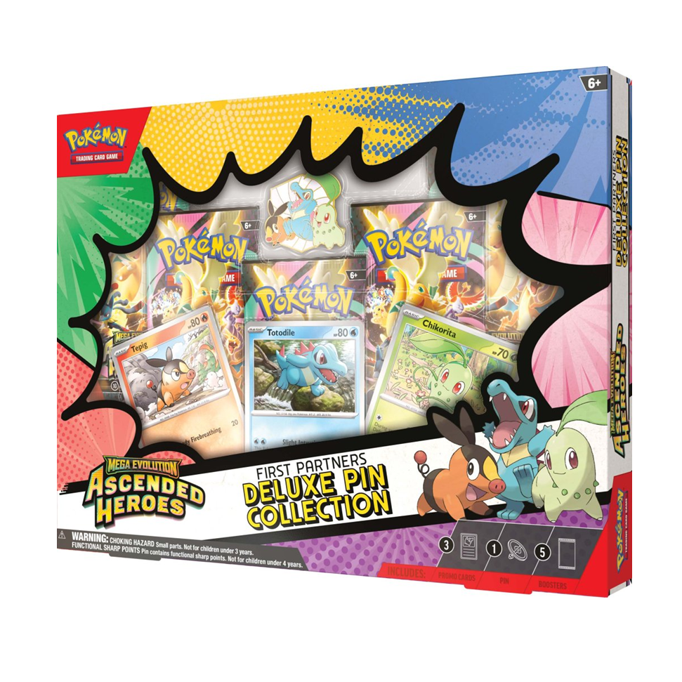 Pokemon TCG - Mega Evolution Ascended Heroes First Partners Deluxe Pin Collection (Pre order 20.02.2026)