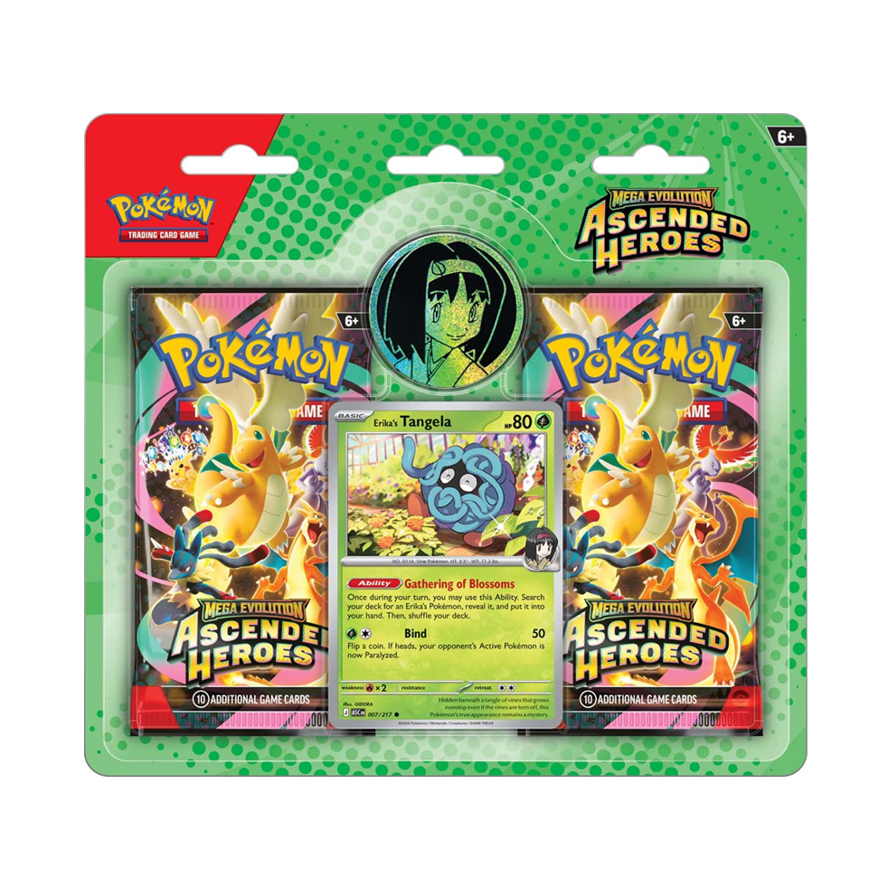 Pokemon TCG - Mega Evolution Ascended Heroes Collection Erika/Larry (Pre order 6.02.2026)