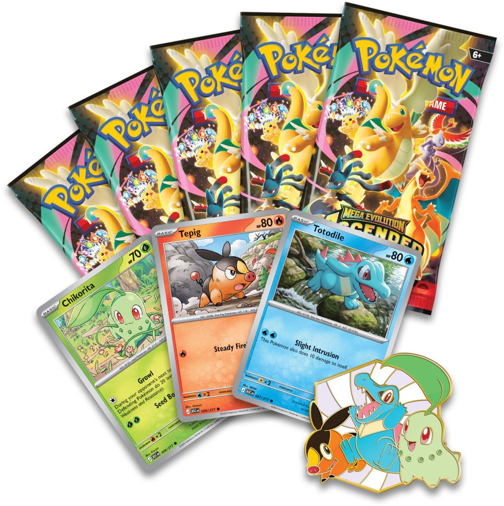 Pokemon TCG - Mega Evolution Ascended Heroes First Partners Deluxe Pin Collection (Pre order 20.02.2026)