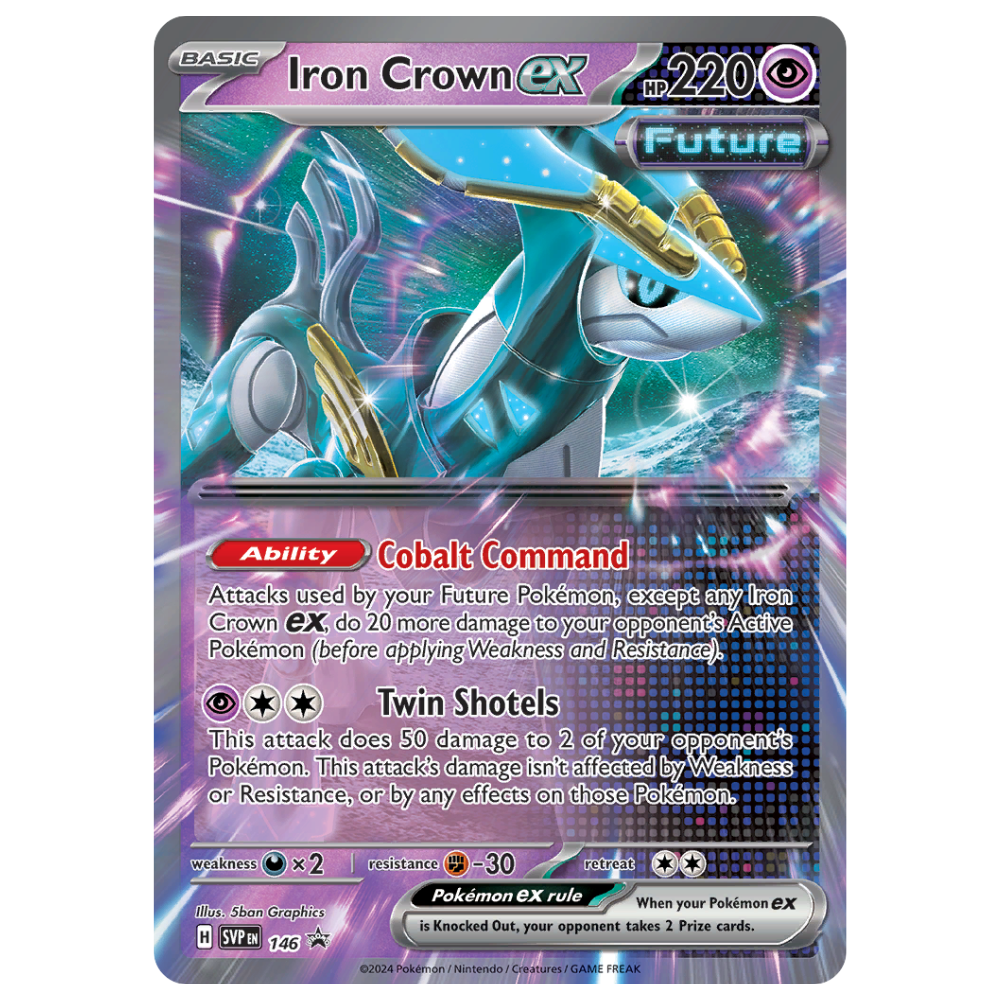 Pokemon TCG - Iron Crown EX SVP146 - Black Star Promo NM/M