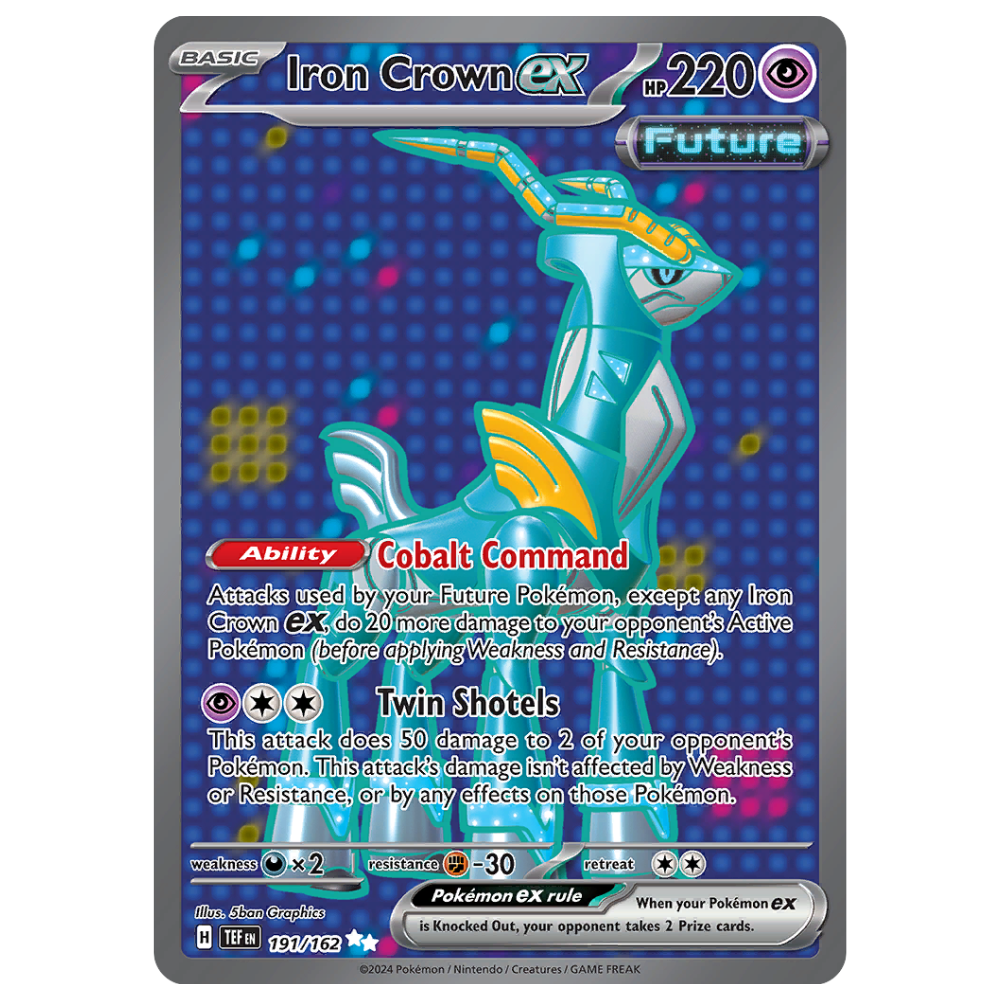 Pokemon TCG - Iron Crown EX 191/162 - Ultra Rare NM/M [Temporal Forces]