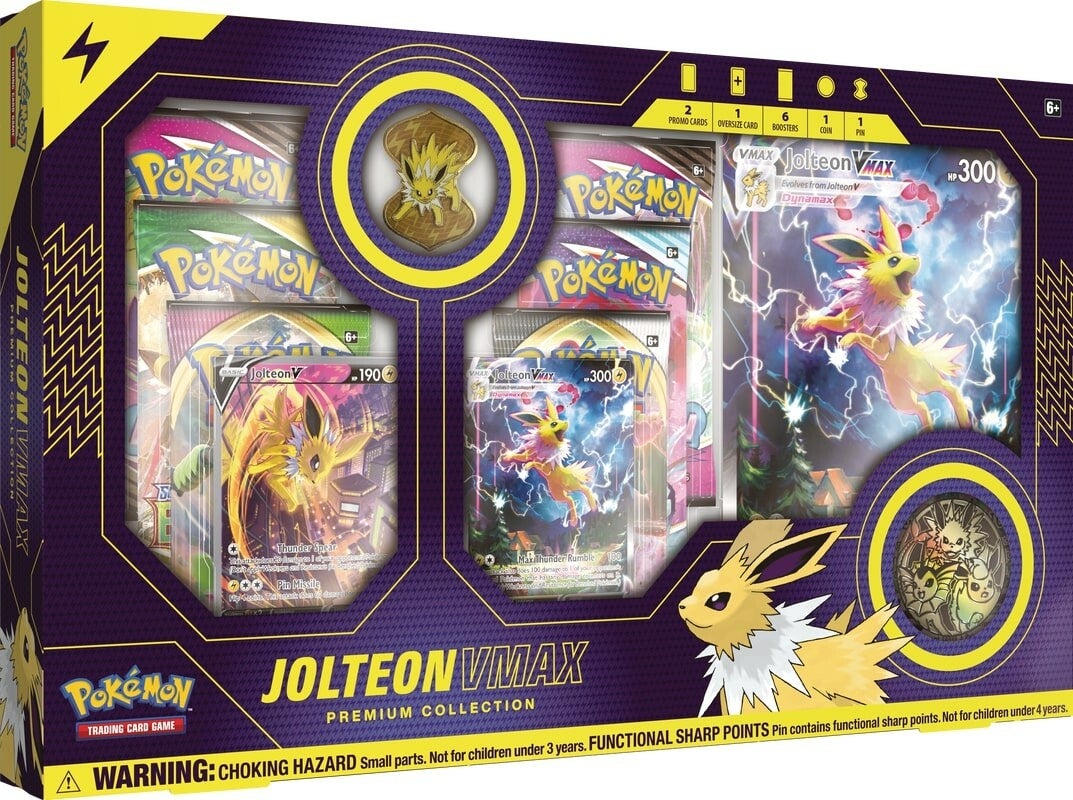 Pokemon TCG - Vaporeon VMAX / Jolteon VMAX / Flareon VMAX Premium Collection (Full Set)