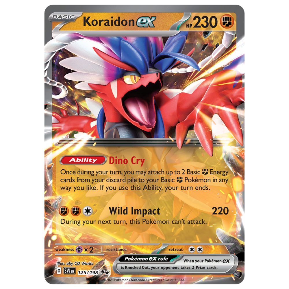 Pokemon TCG - Koraidon EX 125/198 - Double Rare NM/M [Scarlet and Violet]
