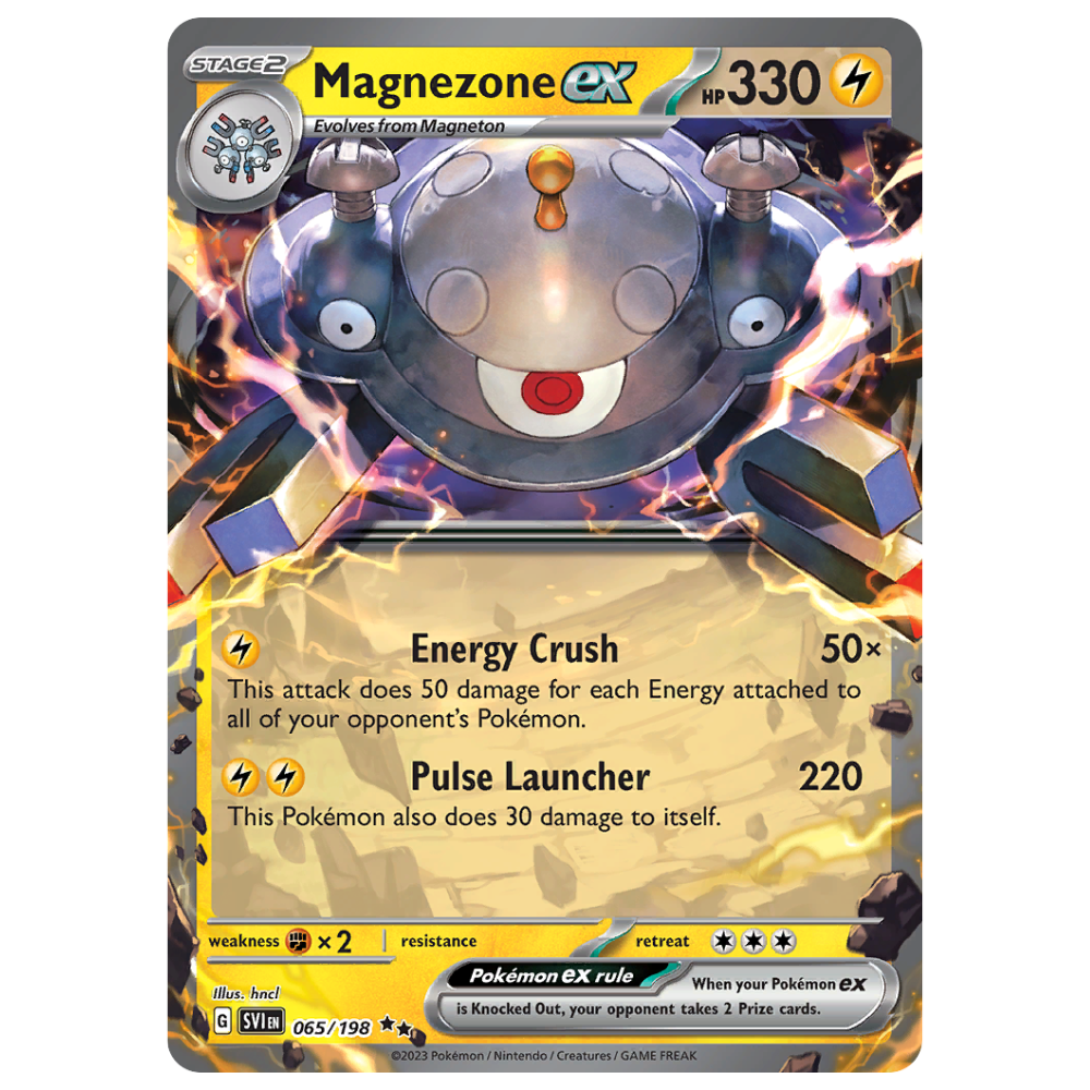 Pokemon TCG - Magnezone EX 165/198 - Double Rare NM/M [Scarlet & Violet Base]