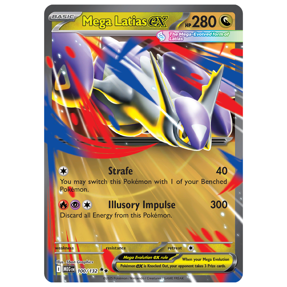 Pokemon TCG - Mega Latias EX 100/132 - Double Rare NM/N [Mega Evolution]