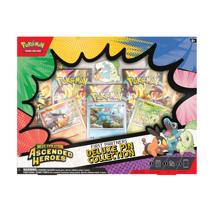 Pokemon TCG - Mega Evolution Ascended Heroes First Partners Deluxe Pin Collection (Pre order 20.02.2026)