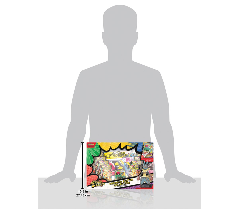 Pokemon TCG - Mega Evolution Ascended Heroes Premium Poster Collection Mega Lucario or Mega Gardevoir (Pre order 20.03.2026)