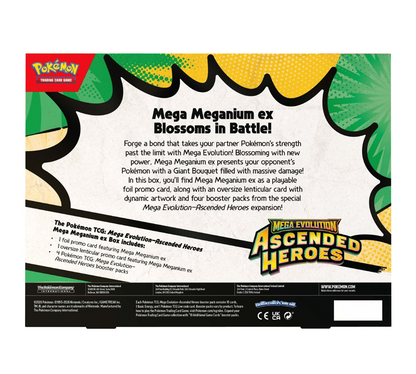 Pokemon TCG - Mega Evolution Ascended Heroes Mega Meganium ex Box, Mega Emboar ex Box, or Mega Feraligatr ex Box (Pre order 24.04.2026)