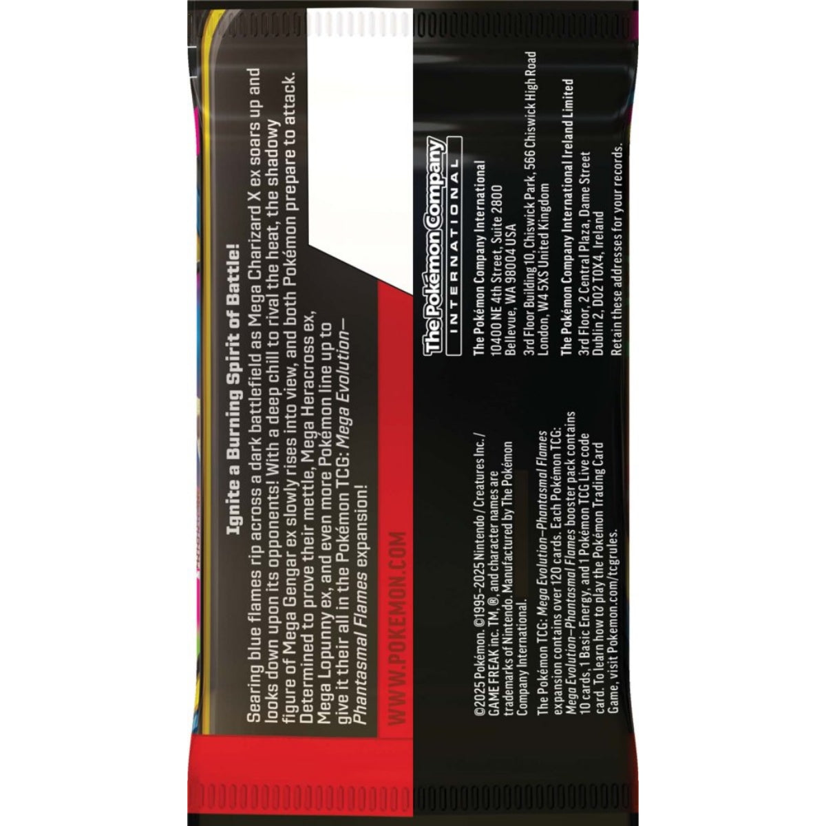 Pokemon TCG - Mega Evolution Phantasmal Flames Booster Pack