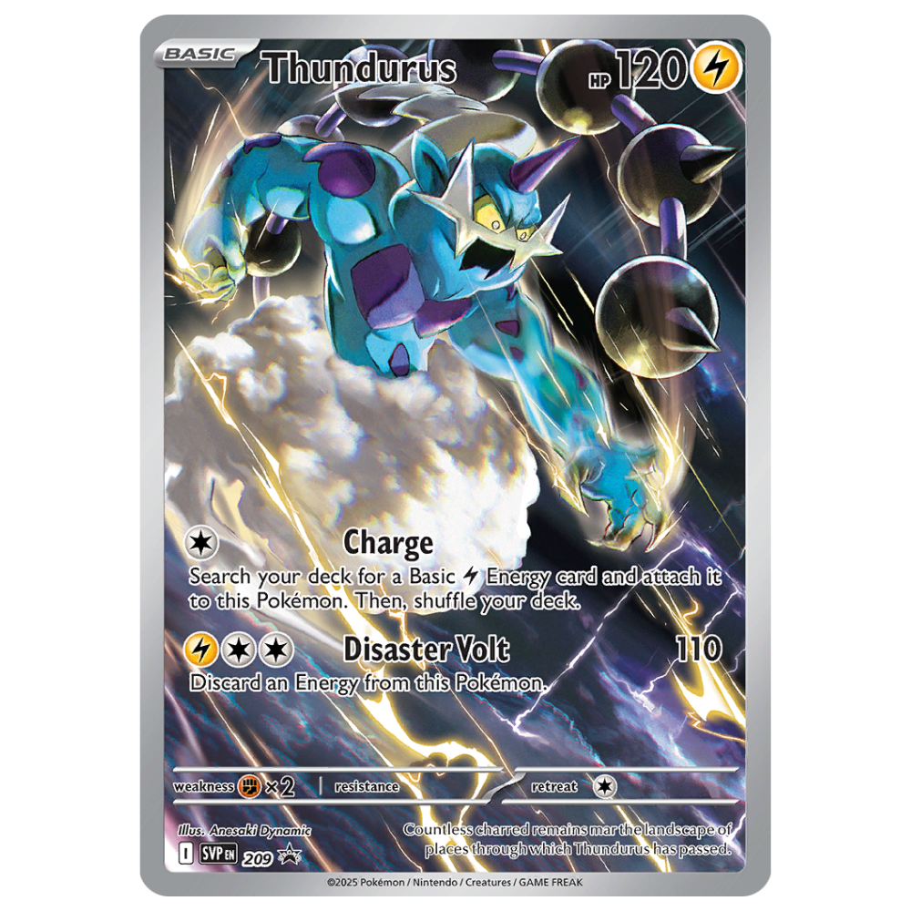 Pokemon TCG - Thundurus SVP209 - Black Star Promo NM/M