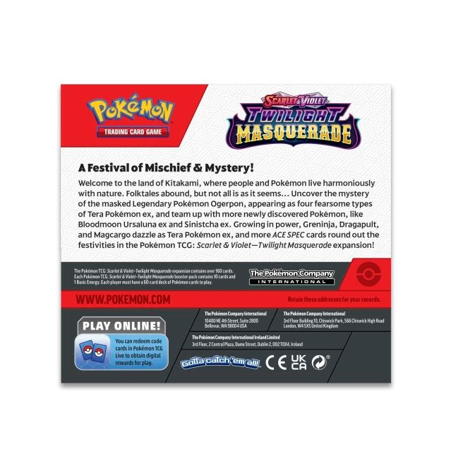 Pokemon TCG - Scarlet & Violet Twilight Masquerade Booster Box