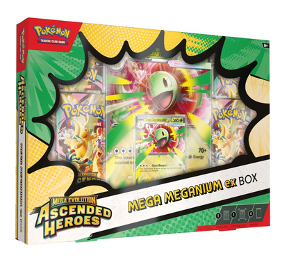 Pokemon TCG - Mega Evolution Ascended Heroes Mega Meganium ex Box, Mega Emboar ex Box, or Mega Feraligatr ex Box (Pre order 24.04.2026)